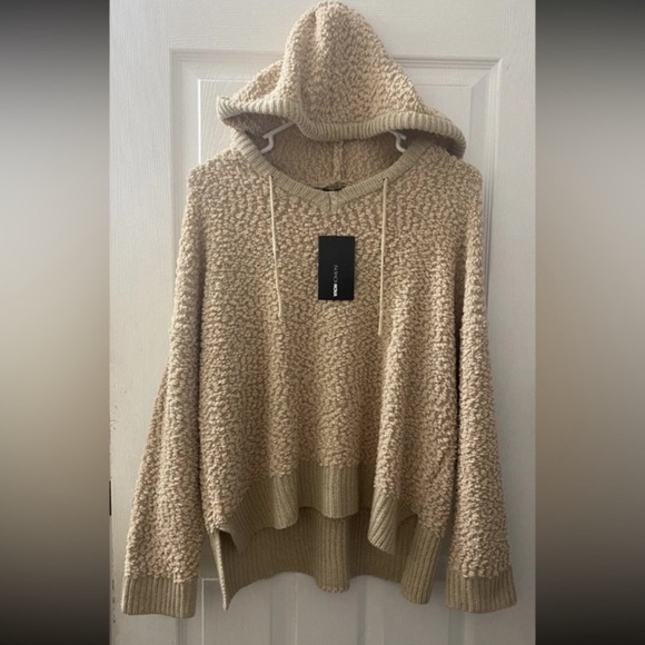 Fashion Nova After Dark Taupe Hooded Sweatshirt Plus Size 1X Women’s - Picture 13 of 15